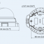 AXIS P3304 Dome Camera Dimensions